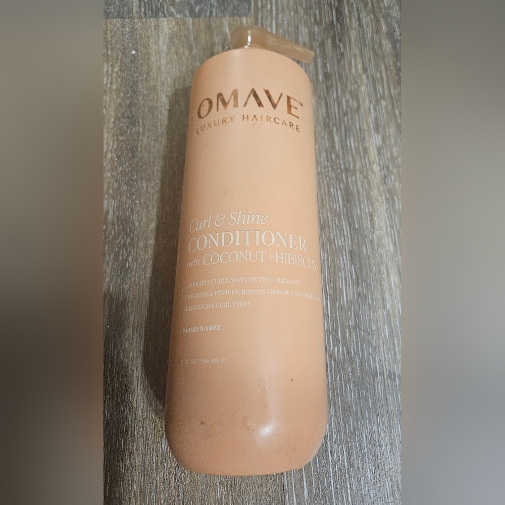 Omave Curl & Shine Conditioner - Peach Bottle HUGE 32 FL OZ RARE